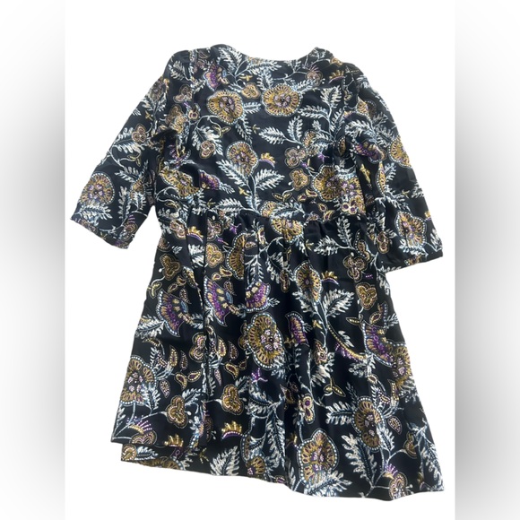 ModCloth Dramatic Depts Velvet Lined Elastic Waist Mock Wrap Dress NWT Medium - Picture 3 of 10